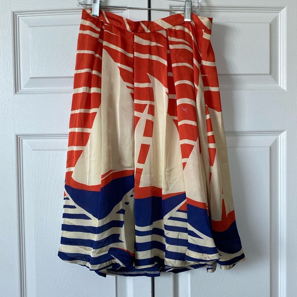 One of a kind Eva Franco a line sailing skirt
